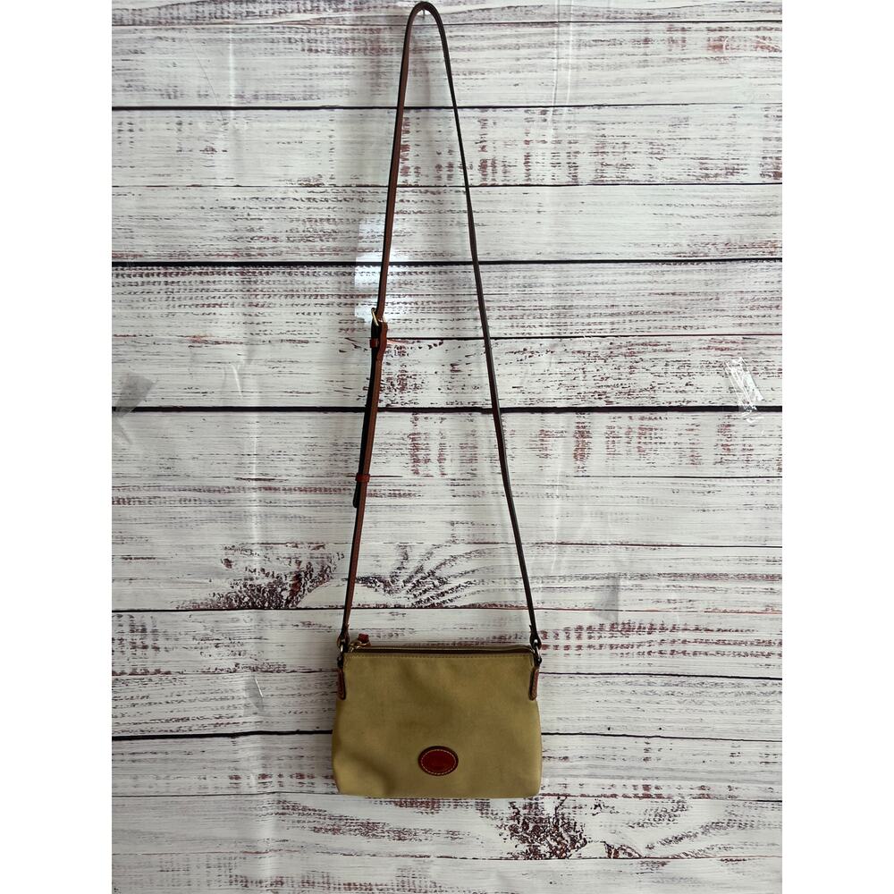 Dooney & Bourke Canvas Crossbody Pouchette Kahki - Picture 2 of 15